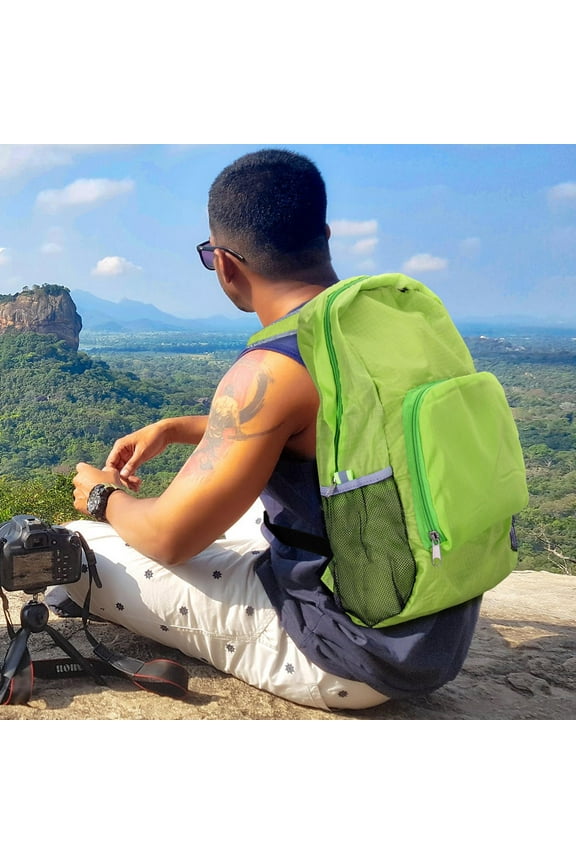Traveling Backpack Folding Premium Cloth 1Pack Green