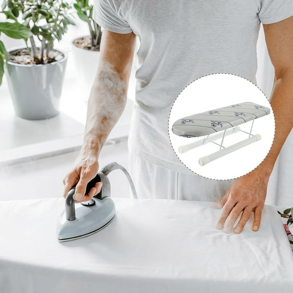 Raindrops Portable Travel Ironing Board Set with Cloth and Iron for Home and Business Use, Compact and Lightweight
