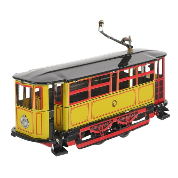 Raindrops 1Set Trolley Toy Model Small Metal Trolley Yellow Black Educational Tool Playtime