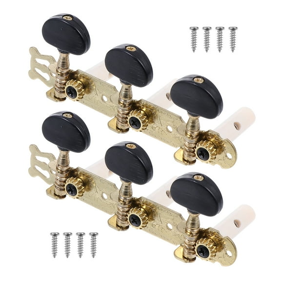 Raindrops 1set Classical Guitar Tuners Machine Heads Black Metal Fast Tuning Guitar Accessory