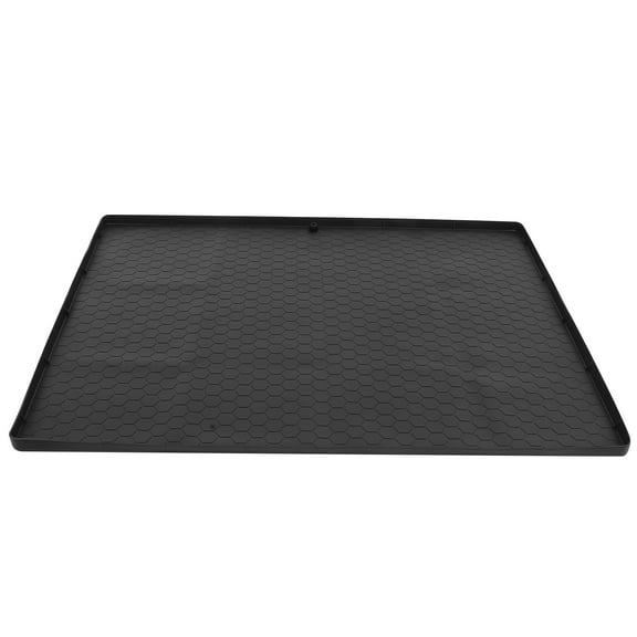Raindrops 1Set Under Sink Pad Black Rubber Waterproof Oil Proof 23.6X23.6 Inches