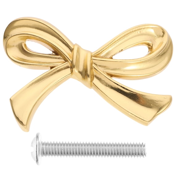 FOMIYES Golden Brass Cabinet Pull Handle for Wardrobe Drawer Dresser Furniture, Decorative and Hardware