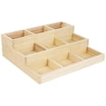 thumbnail image 1 of Raindrops 1Set Wooden Divided Box Jewelry Storage Organizer Multi-Layered Design for Cosmetics Organization Khaki Color, 1 of 8