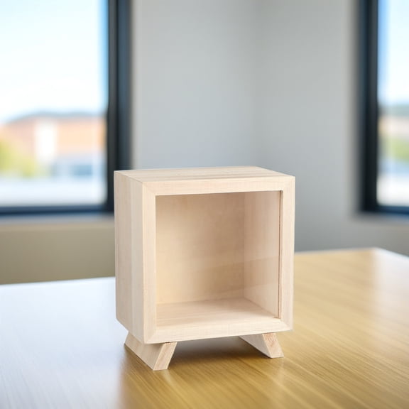 Raindrops 1Set Wooden Piggy Bank Money Saving Box Unopenable For Kids