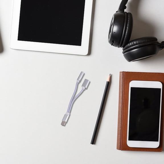 Raindrops 1Set Woven Exterior Reversible Plugging Type-C Headphones Smartphone Users