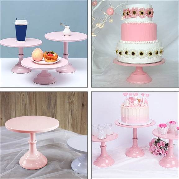 Raindrops 1pc Cake Display Stand Pink Iron Storage for Photographers at Wedding