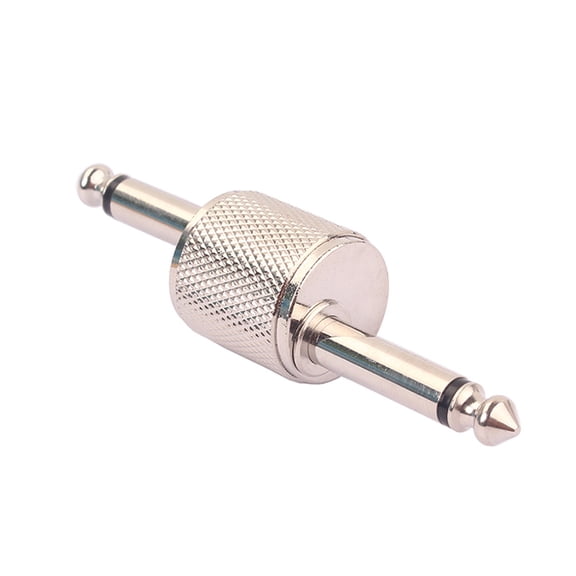 Raindrops 1pc Guitar Effect Pedal Connector Effects Jack Plug Connector (Silver)