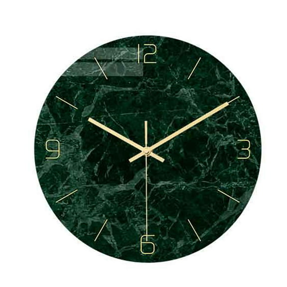 Raindrops 1pc Household Clock Marble Printing Modern Wall Clock Hanging Clock without Battery for Home Decor