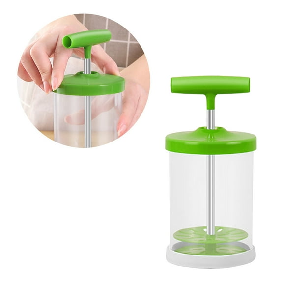 Raindrops Green Manual Milk Frother for Blending - Easy Grip, Heat-Resistant 1Pc