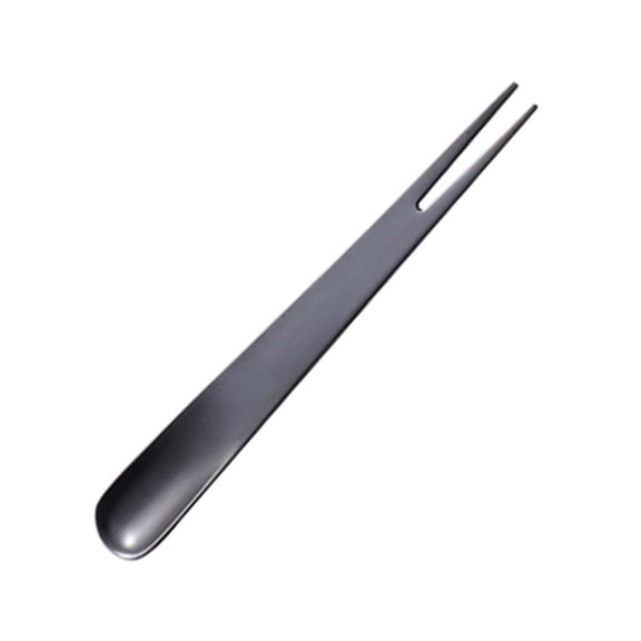Raindrops Stainless Steel Cake and Fruit Forks, 1 Piece Black Tableware for Kitchen, Home, Restaurant, and Hotel Use