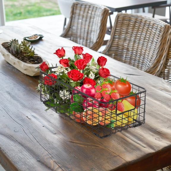 Raindrops 1pc Multi-Purpose Storage Basket for Kitchen Fruits, Snacks, and Stylish Home Organization