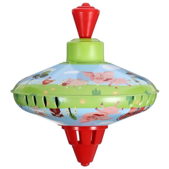 Raindrops 1pcs Toddler Traditional Iron Spinning Tops Educational Toys for Boys and Girls Kindergarten Party Favors