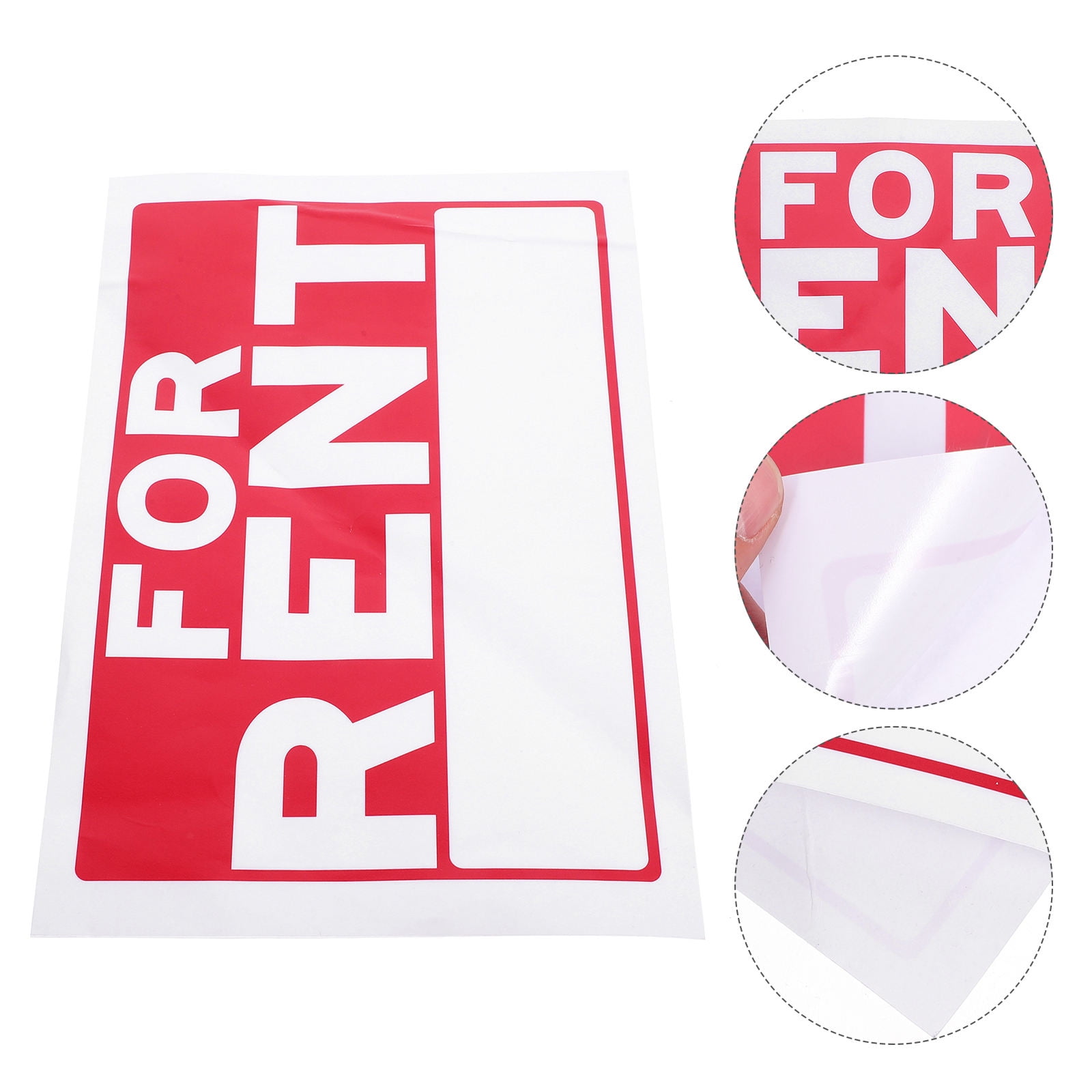 Raindrops 1sheet Rent Decal Sticker Rental Sign With Pricing Contact ...