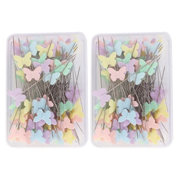 Raindrops 2 Boxes Straight Butterflies Pin Sewing Embroidery Stitching