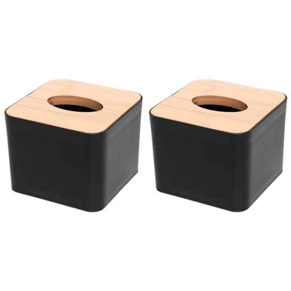 Raindrops 2 Count Napkin Storage Holders Bedroom Tissue Boxes Lid Lidded