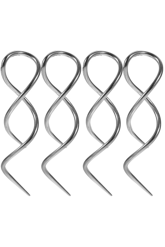 2 Count Simple Earrings Ears Twist Flared Helix Piercing Jewelry Man Silver