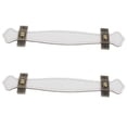 thumbnail image 1 of Raindrops 2-Pack White Vintage Style Kitchen Door Handles Drawer Pulls for Cabinets and Furniture, 1 of 8