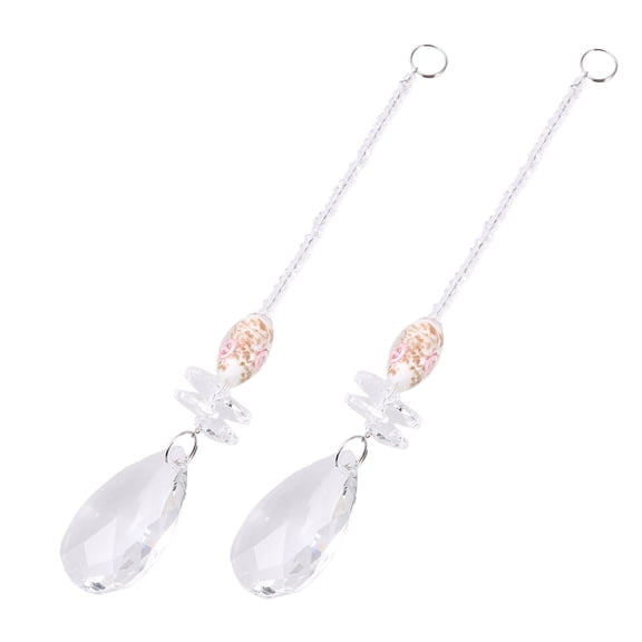 Raindrops  2 PCS Crystal Lighting Pendant Ornaments Decorations Chandelier Prism