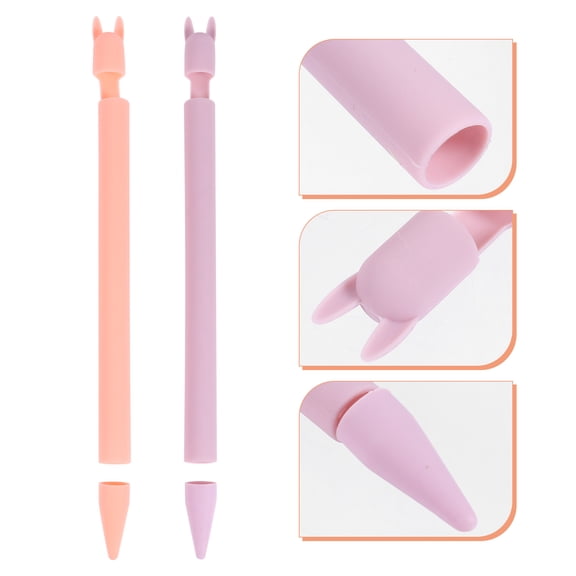 Raindrops 2-Pack Colored Silicone Protective Sleeve Case for Stylus Pen Compatible with Apple Pencil 1st Generation