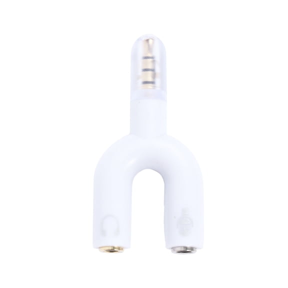 Raindrops 2 PCS/Set 3.5mm Female to over Ear Headphones Tweezers White