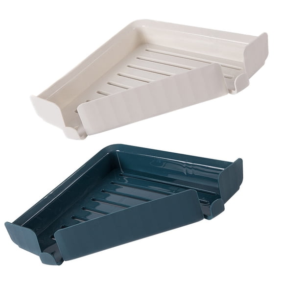 Raindrops 2 PCS Tripod Rack Floating Shelf for Wall Storage Bathroom Light