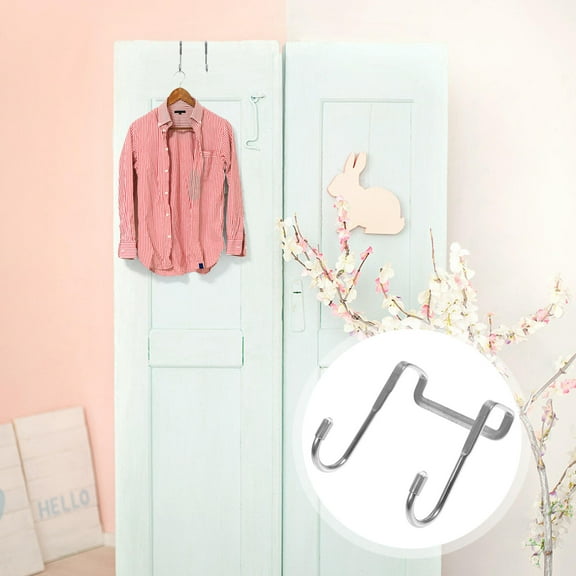 Raindrops 2 Pack Indoor Stainless Steel Hook Multiple Use Hooks