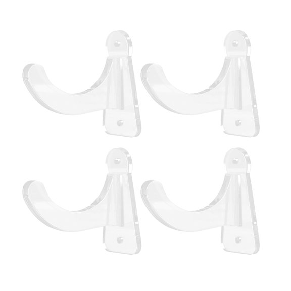 Raindrops 2 Pair Acrylic Baseball Bat Wall Mount Holder Horizontal Display Rack Hanger for Memorabilia and Collectible Softball Wall Stand