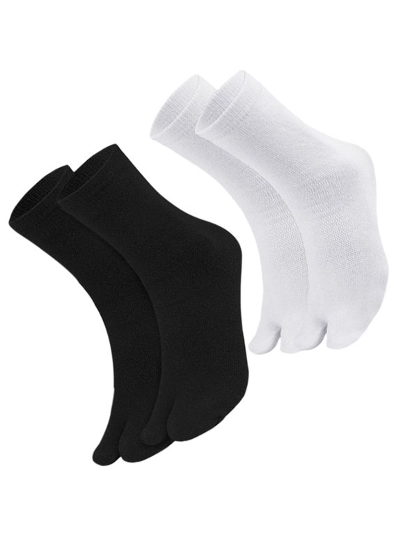 Silicone Toe Socks Assorted Color Non-Skid Breathable for Home 2Pairs