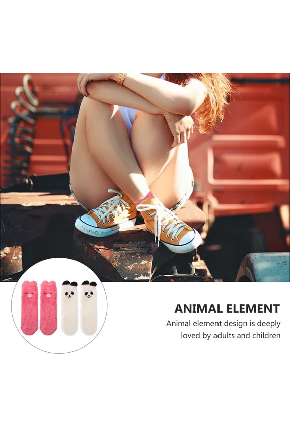 Boys Bed Socks, Assorted Colors, 2 Pairs, Soft Comfortable Sleep Socks for Kids