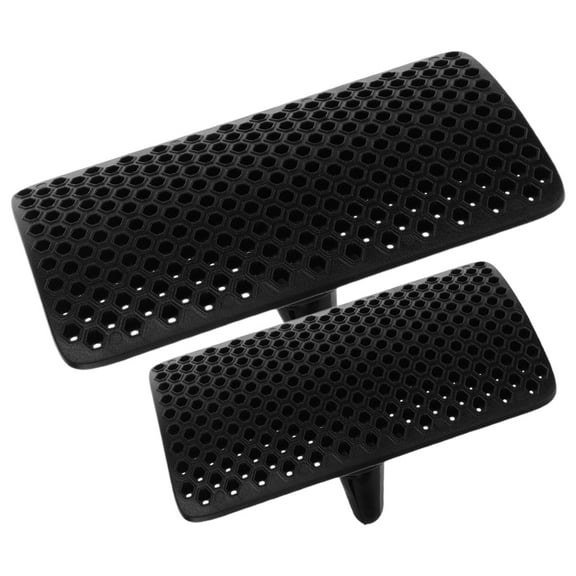 Raindrops 2-Pcs Air Conditioning Baffle Plastic Wind Blocking Deflector For Car Air Conditioners Black