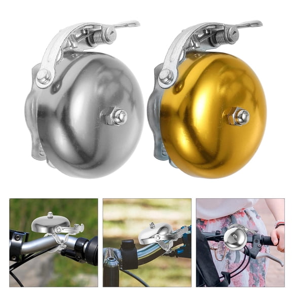 Raindrops 2-Pack Mini Anti-Loss Cycling Bells for Adult Bike Handlebars, and Easy to Install