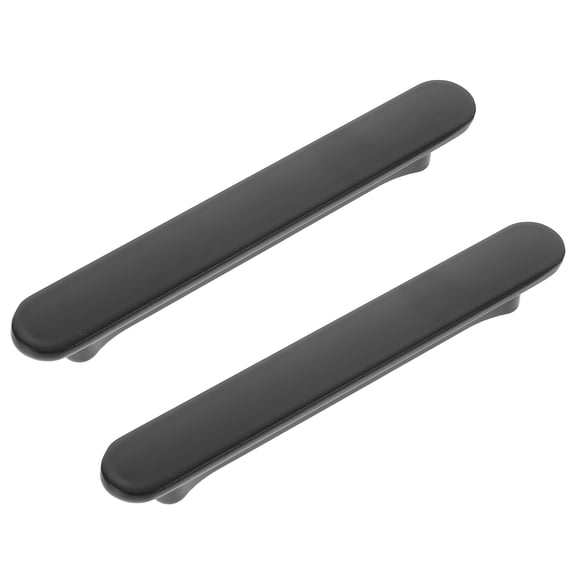 Raindrops Black Zinc Alloy Cabinet Pulls 2-Pack for Bathroom and Bedroom Drawer Handles Hardware