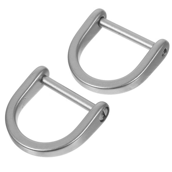 Raindrops  2 Pcs Bag Buckle Replacement Stainless D Rings Heavy Duty Silver