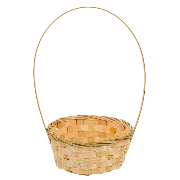 Raindrops  2 Pcs Bamboo Hand Basket Handheld Practical Flower