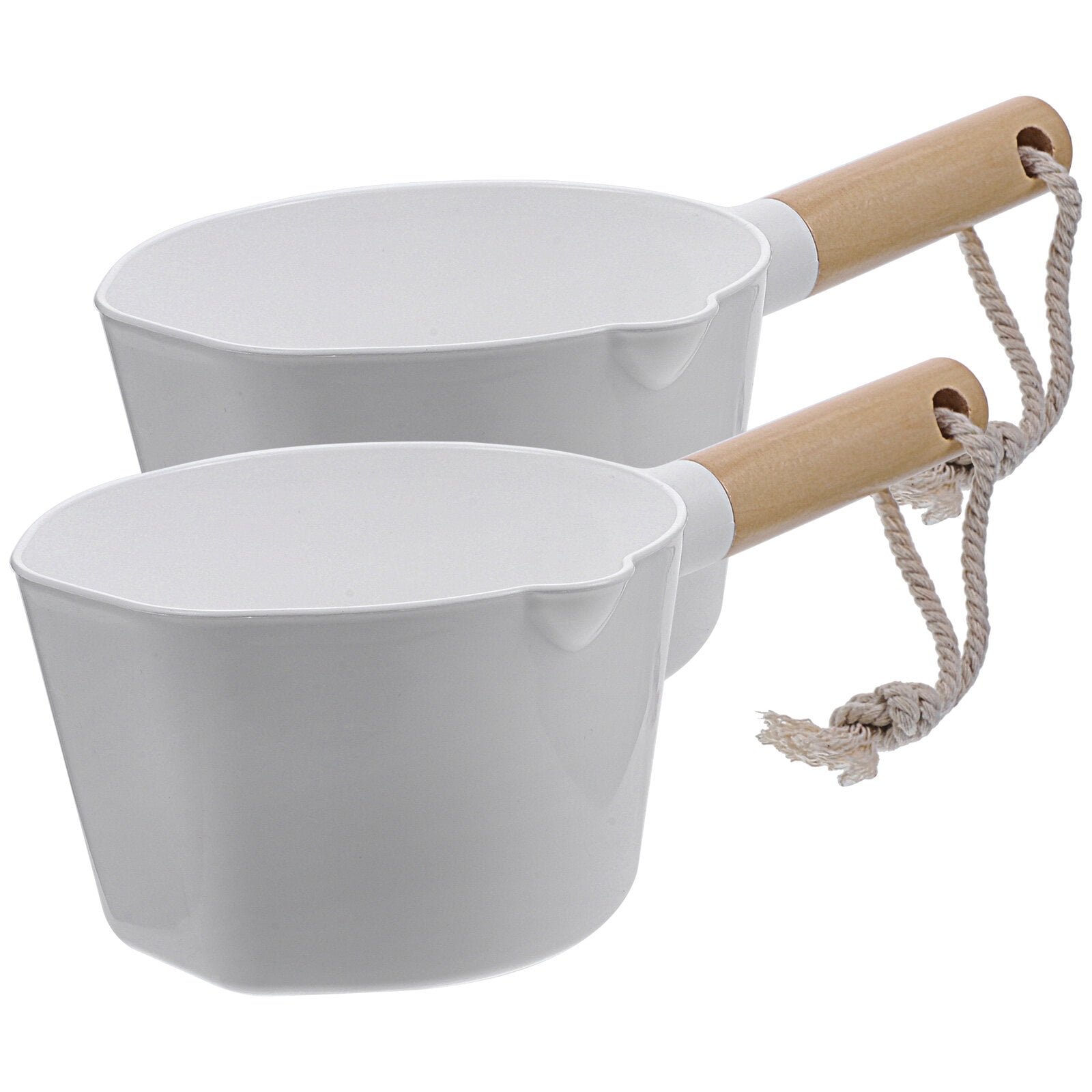 Raindrops 2 Pcs Bathing Cup Bucket Ladle Hanging Rope Water Baby ...
