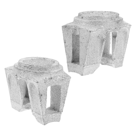 Raindrops Silver Iron Scaffold Accessory for Daily Use Good Replacement and Simple Install 2Pcs
