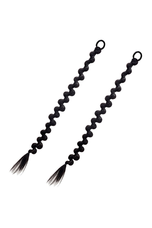2 Pcs Braided Ponytail Hair Wraps for Black Women Razor Fade Comb Styling