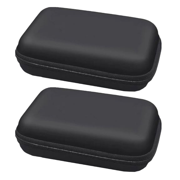 Raindrops  2 Pcs Cable Storage Bag Eva Mobile Hard Disk Case