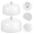 thumbnail image 1 of Raindrops  2 Pcs Cake Cover Dust Dome Lid for Seamless Accessory Transparent, 1 of 8