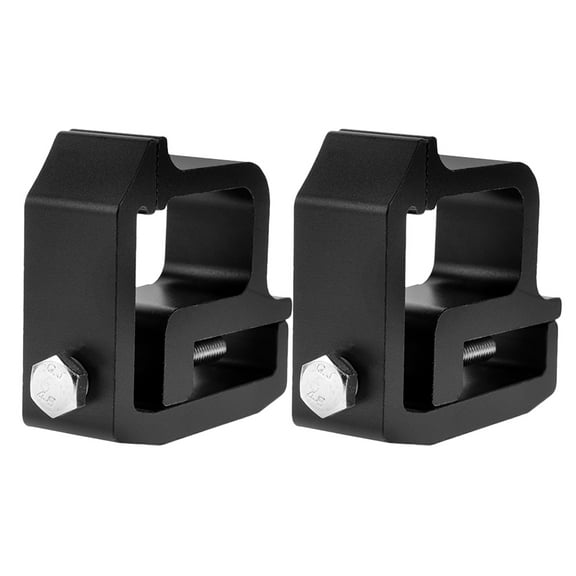 Raindrops 2 Pcs Camper Shell Mounting Clamps for Truck Bed Cover Black
