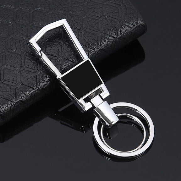 Raindrops  2 Pcs Car Metal Keychain Rings Women Durable Random Color