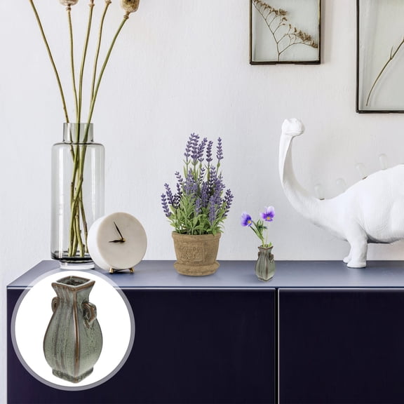 Raindrops 2 Pcs Colorful Vase for Flower Beautiful Tabletop