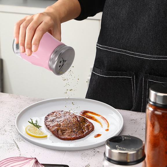 Raindrops  2 Pcs Containers with Lids Castor Commercial Kitchen Seasoning Jar