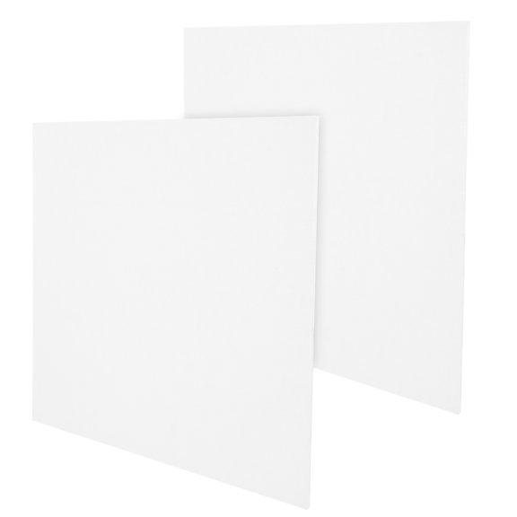 Raindrops  2 Pcs Cotton Oil Painting Board Small Canvas Boards Student White