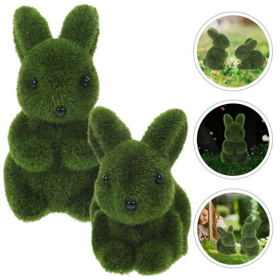 Raindrops  2 Pcs Cute Bunny Character Pillow Simulated Rabbit Decoration