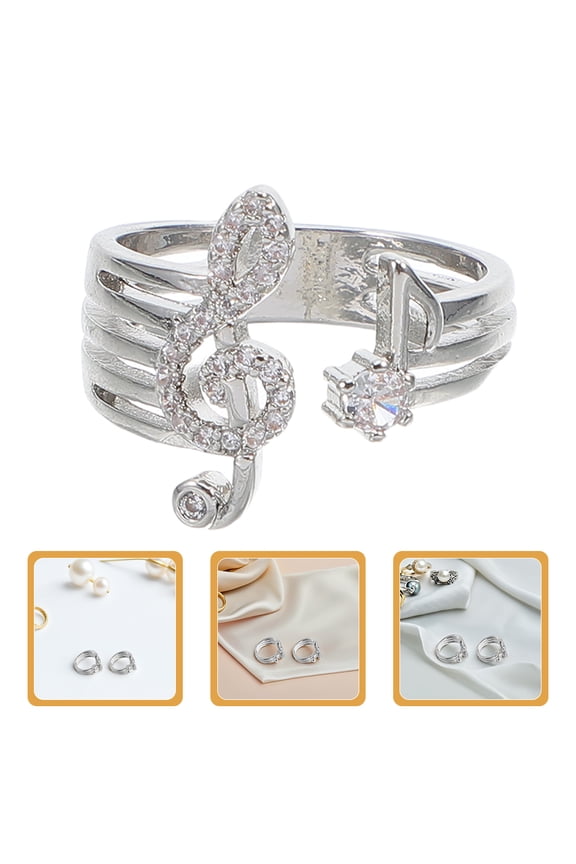 Adjustable Music Note Rings - Accent and Durable Quality 2Pcs