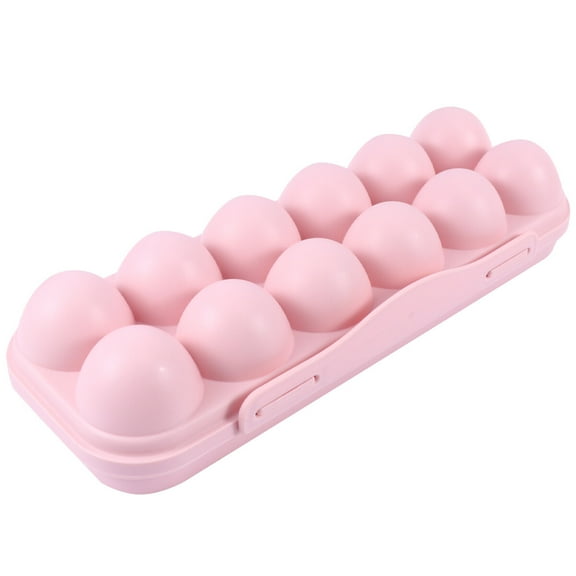 Raindrops Pink Refrigerator Egg Storage 2Pcs 11.8x4.3x2.6in