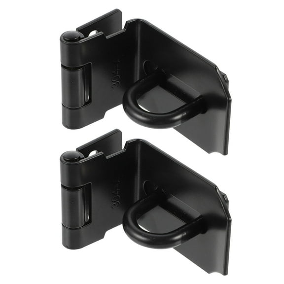 FOMIYES 2Pcs Hasp Lock Latch with Lock Stainless Steel for Cabinets