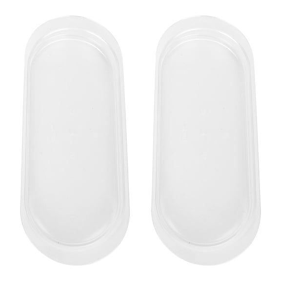 Raindrops White Acrylic Storage of 2, -Shaped Decorative and Fruit Organizer Trays for Versatile Use
