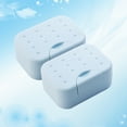 thumbnail image 1 of SHINYPASING Bathroom Soap Box Locked Soap Container Box Blue 2Pcs for Outdoor Activities, 1 of 8